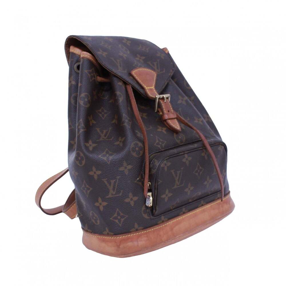 LOUIS VUITTON Brown Monogram Canvas Backpack - Picture 3 of 8